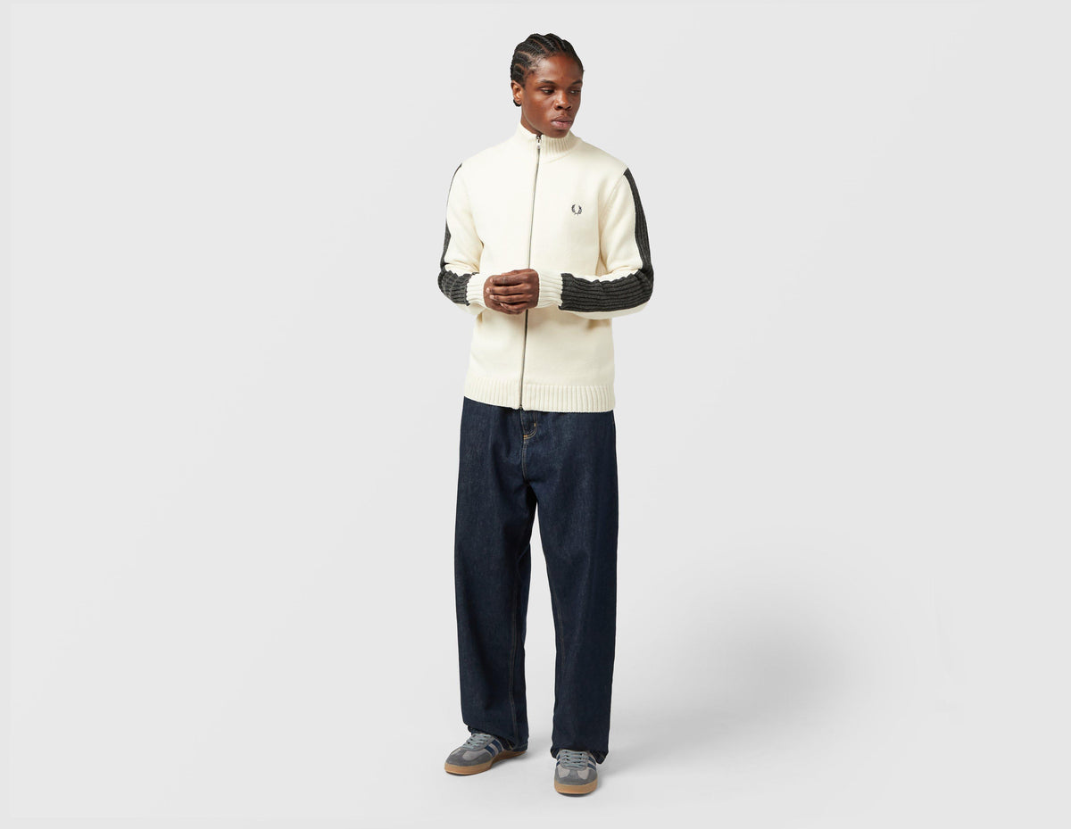 Fred Perry Ribbed Sleeve Zip Cardigan