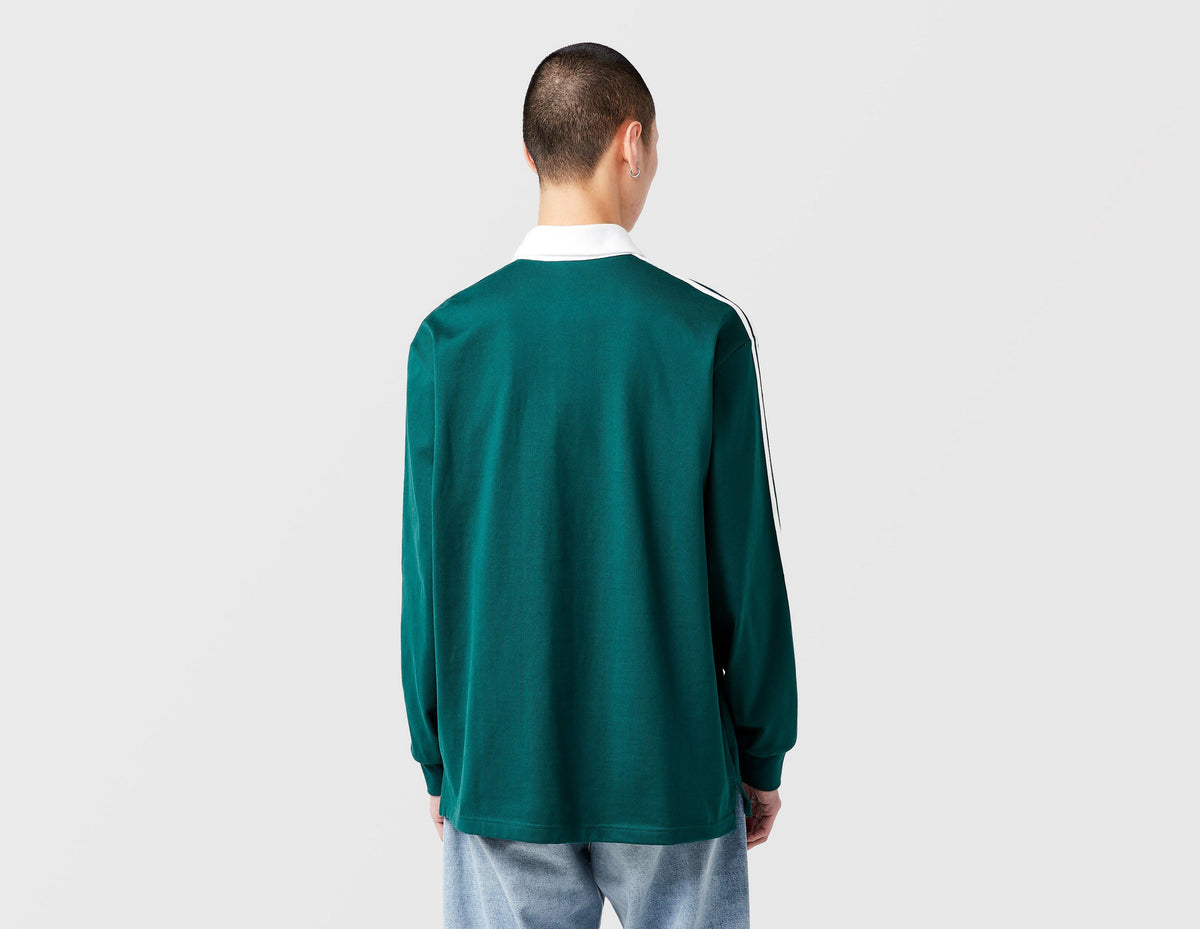 adidas Originals 3-Stripes Rugby Long Sleeve Polo Shirt
