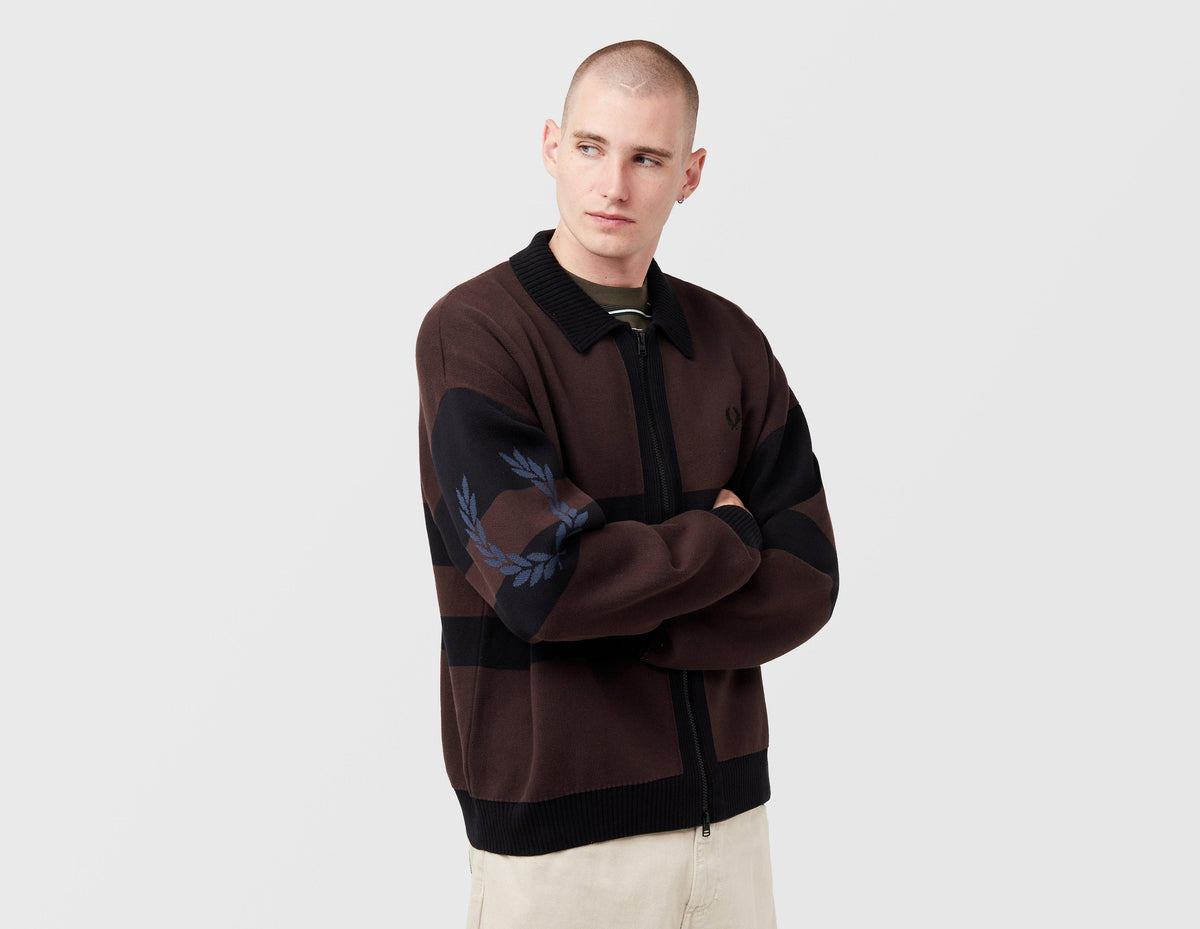 Fred Perry Tipped Zip-Through Cardigan