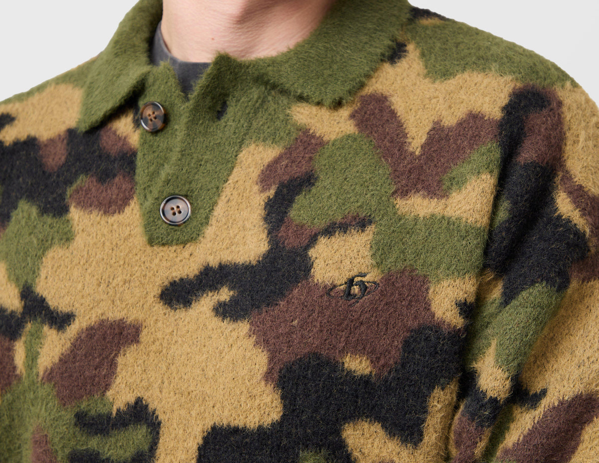 Home Grown Camo Knit Polo