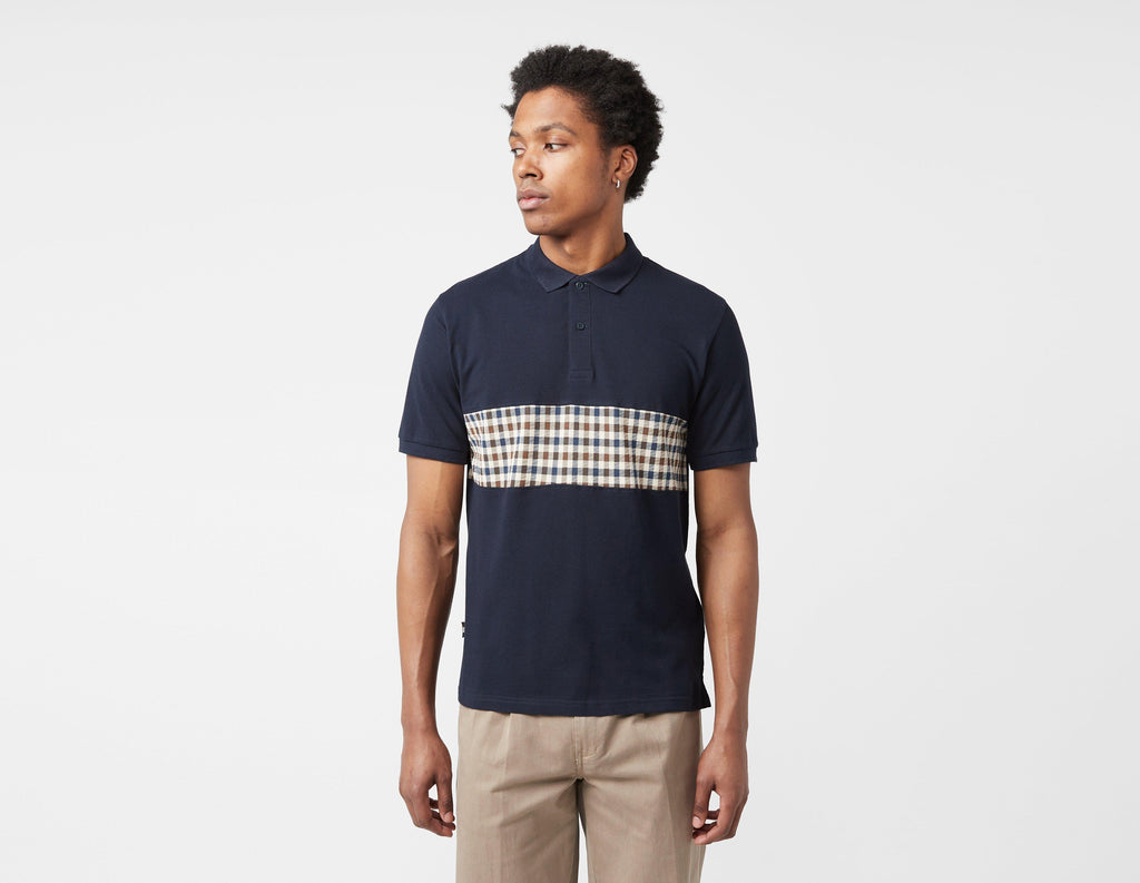 Aquascutum Active Club Check Insert Polo