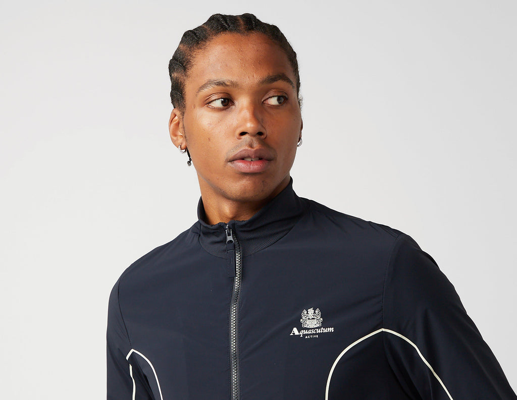 Aquascutum Active Stretch Stripes Mockneck Jacket