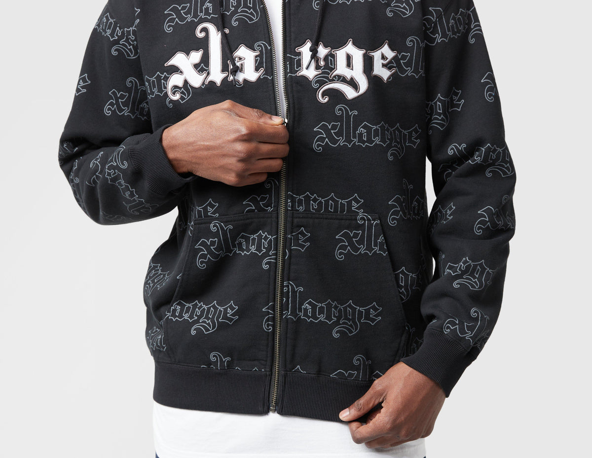 XLARGE Allover Logo Zip Hoodie