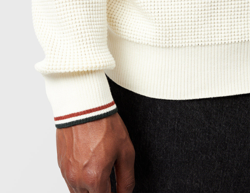 Fred Perry Waffle Stitch Zip Fleece