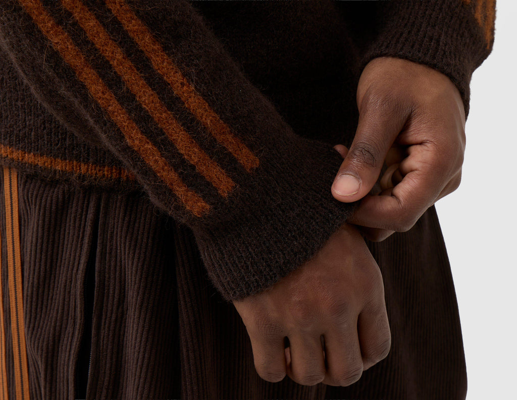 adidas Originals 3-Stripes Knit Crew Sweatshirt